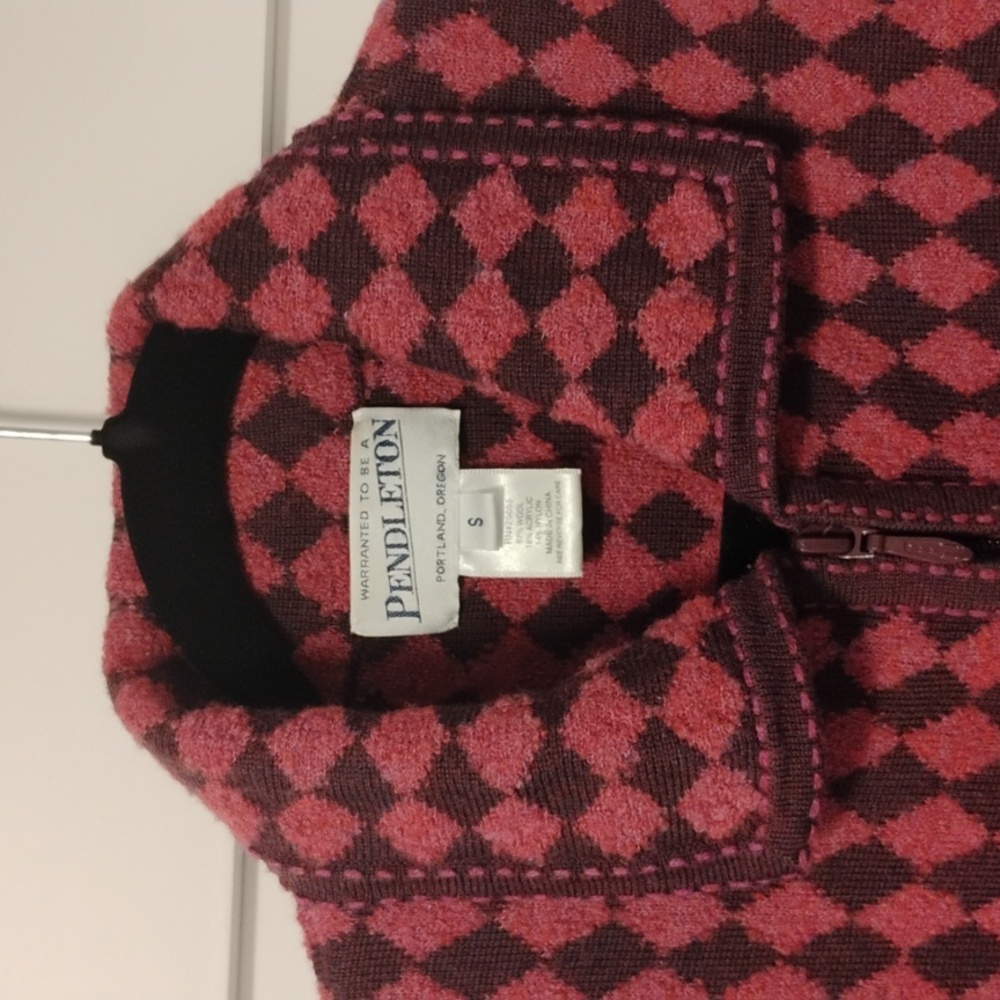 Pendleton Wool Zip-Up Sweater - image 3
